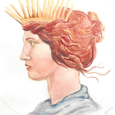 Head of Liberty - Original Watercolor